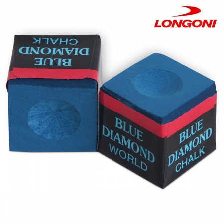Бильярдный профессиональный мел для кия Blue Diamond, 2 шт (синий)